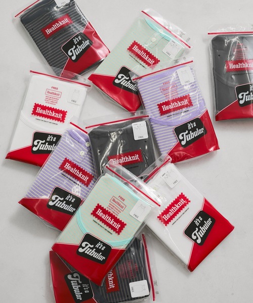 Healthknit（ヘルスニット）の「【Healthknit/ヘルスニット】Tubular Rib Tanktop（タンクトップ・レディース・ダークパープル/ミント/ホワイト/チャコールグレー/ブルー系その他2・FREE）」の18枚目の写真