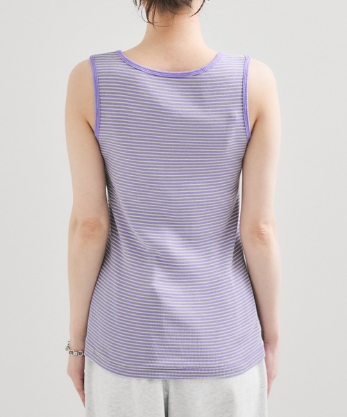 Healthknit（ヘルスニット）の「【Healthknit/ヘルスニット】Tubular Rib Tanktop（タンクトップ・レディース・ダークパープル/ミント/ホワイト/チャコールグレー/ブルー系その他2・FREE）」の21枚目の写真