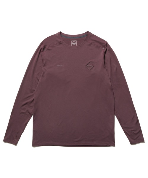 F.C.Real Bristol（エフシーレアルブリストル）の「L/S WORKOUT TOP（Tシャツ/カットソー・メンズ・ブラック/チャコールグレー/バーガンディー・SMALL/MEDIUM/LARGE/X-LARGE/XX-LARGE）」の3枚目の写真