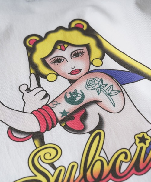 Subciety（サブサエティ）の「Moon light tee L/S（Tシャツ/カットソー・メンズ・ホワイト/アッシュグレー/ブラック・X-LARGE/LARGE/MEDIUM/SMALL）」の14枚目の写真