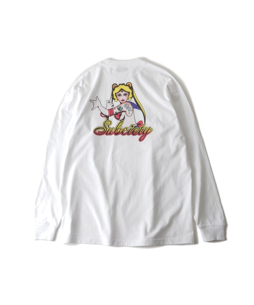 Subciety（サブサエティ）の「Moon light tee L/S（Tシャツ/カットソー・メンズ・ホワイト/アッシュグレー/ブラック・X-LARGE/LARGE/MEDIUM/SMALL）」の20枚目の写真