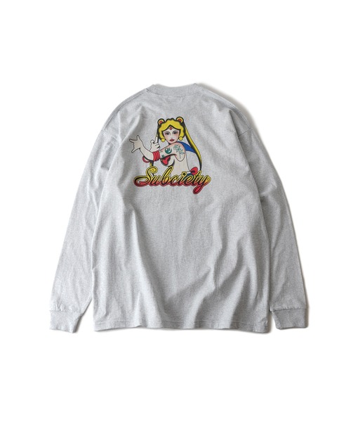 Subciety（サブサエティ）の「Moon light tee L/S（Tシャツ/カットソー・メンズ・ホワイト/アッシュグレー/ブラック・X-LARGE/LARGE/MEDIUM/SMALL）」の13枚目の写真