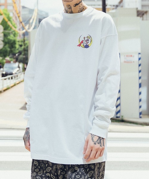 Subciety（サブサエティ）の「Moon light tee L/S（Tシャツ/カットソー・メンズ・ホワイト/アッシュグレー/ブラック・X-LARGE/LARGE/MEDIUM/SMALL）」の18枚目の写真