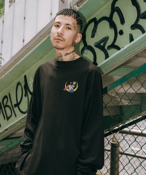 Subciety（サブサエティ）の「Moon light tee L/S（Tシャツ/カットソー・メンズ・ホワイト/アッシュグレー/ブラック・X-LARGE/LARGE/MEDIUM/SMALL）」の8枚目の写真