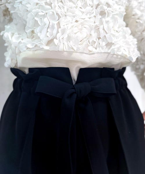 Ranerrh（ラネリ）の「フォーマルワイドパンツ【喪服・礼服】【入卒式・結婚式】【セットアップ展開有】【オフィス/ビジネス/デイリーにも使える】【秋冬用】（スーツパンツ・レディース・ブラック・38/36）」の13枚目の写真