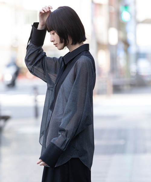 セール】シアーデニム×6ozスラブデニムブザムシャツ（シャツ/ブラウス