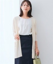 7days Life Styling | シアーニットトッパーカーディガン(接触冷感・毛玉になりにくい・しわになりにくい・乾燥機OK)(カーディガン/ボレロ)