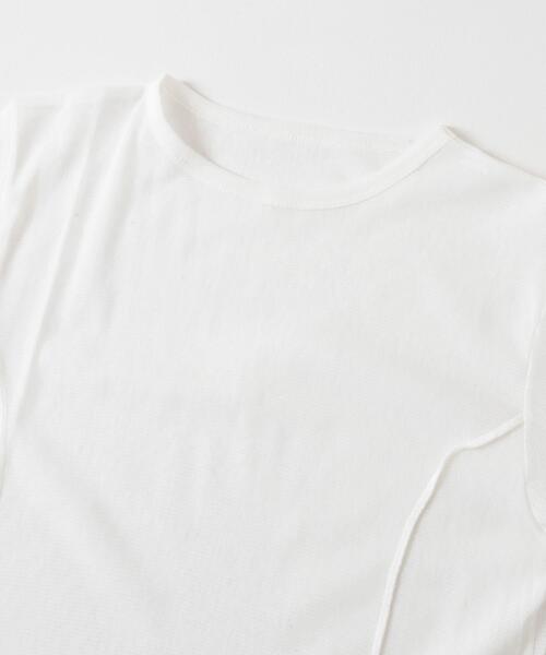 URBAN RESEARCH ROSSO WOMEN（アーバンリサーチ　ロッソ）の「YENN　COTTON TULLE T-SHIRTS（Tシャツ/カットソー・レディース・ブラック/ホワイト・FREE）」の6枚目の写真