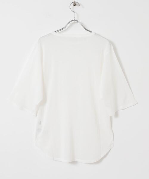 URBAN RESEARCH ROSSO WOMEN（アーバンリサーチ　ロッソ）の「YENN　COTTON TULLE T-SHIRTS（Tシャツ/カットソー・レディース・ブラック/ホワイト・FREE）」の8枚目の写真