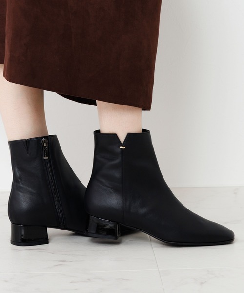 セール】【HIMIKO】【撥水】 サイドカットメタルポイントブーツ/651412