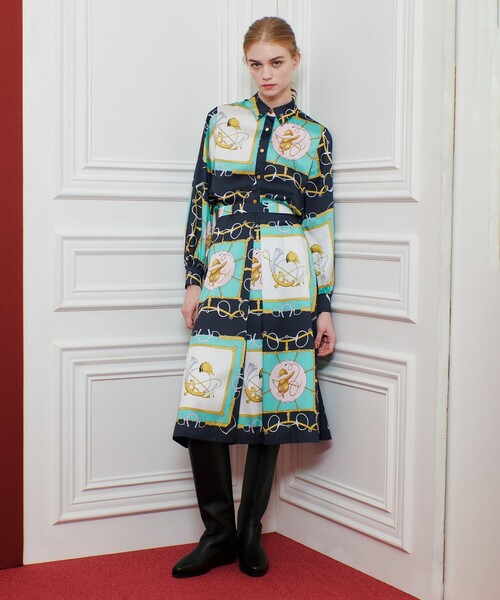 セール】【LOULOU WILLOUGHBY】RATTIジョッキープリントシャツブラウス