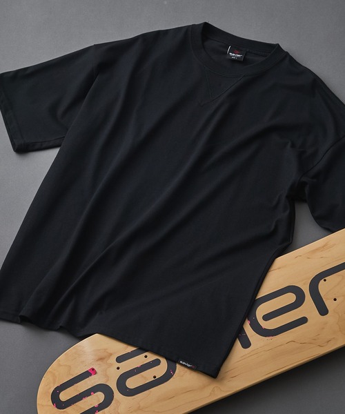 SAVIER(サビアー)の「【SAVIER/サビアー】×【ZERO STAIN/ゼロステイン】コラボ Vガセット クルーネック Tシャツ(Tシャツ/カットソー・メンズ・ホワイト/ブラック/ネイビー/アイボリー・MEDIUM/LARGE)」の7枚目の写真