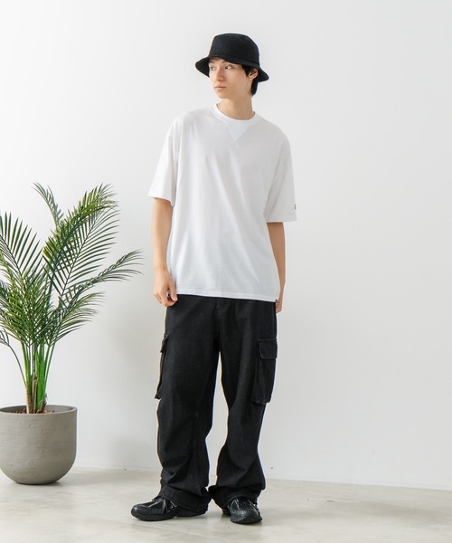 SAVIER(サビアー)の「【SAVIER/サビアー】×【ZERO STAIN/ゼロステイン】コラボ Vガセット クルーネック Tシャツ(Tシャツ/カットソー・メンズ・ホワイト/ブラック/ネイビー/アイボリー・MEDIUM/LARGE)」の22枚目の写真
