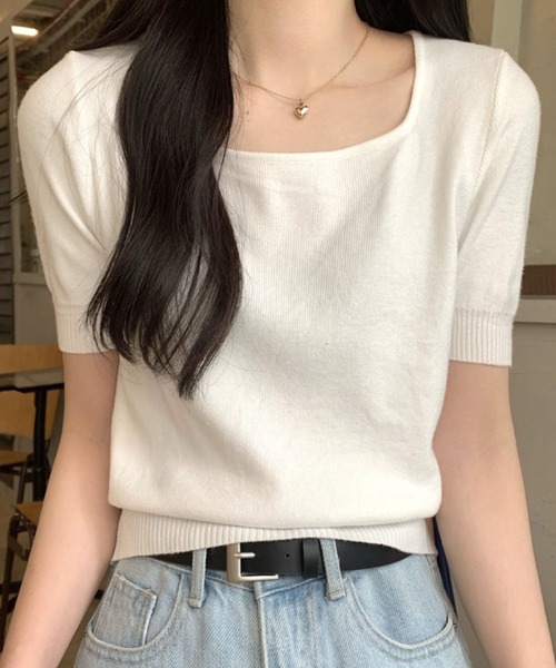 カットソー(半袖+袖なし) L&#39;Appartement DEUXIEME CLASSE - S/S Knit Pullover 楽天市場】Tシャツ カットソー 半袖 5分袖 メンズ ファッション