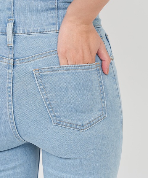 ROYAL PARTY（ロイヤルパーティー）の「ハイウエストスキニーパンツ（デニムパンツ・レディース・ブルー/オフホワイト/ブラック/ネイビー/インディゴブルー・SMALL/MEDIUM/X-SMALL）」の12枚目の写真