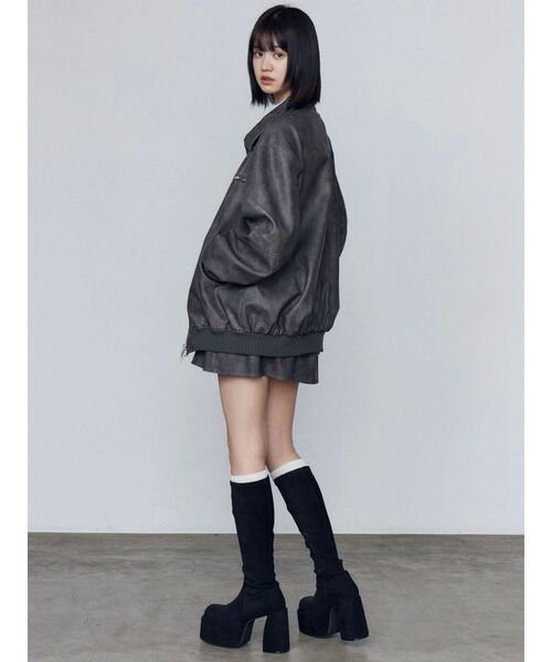 EMODA（エモダ）の「ティアードフリルミニスカート（スカート・レディース・ブラック/ブラウン/グレー・SMALL/MEDIUM）」の15枚目の写真