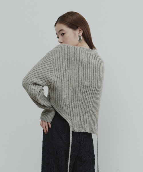 マルチWAY片畦ニットプルオーバー（ニット/セーター）｜DFFUR