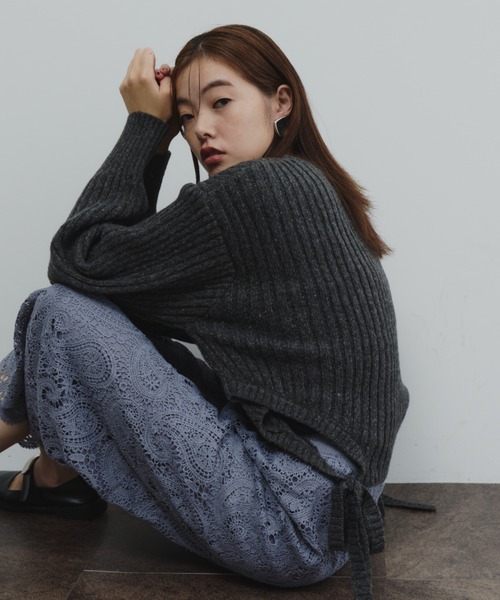 マルチWAY片畦ニットプルオーバー（ニット/セーター）｜DFFUR