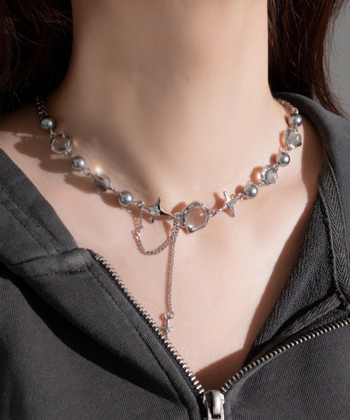 apres jour mignon（アプレジュールミニョン）の「【apresjour mignon×ARIAZ】マルチモチーフネックレス（ネックレス・レディース・シルバー・ONESIZE）」の3枚目の写真