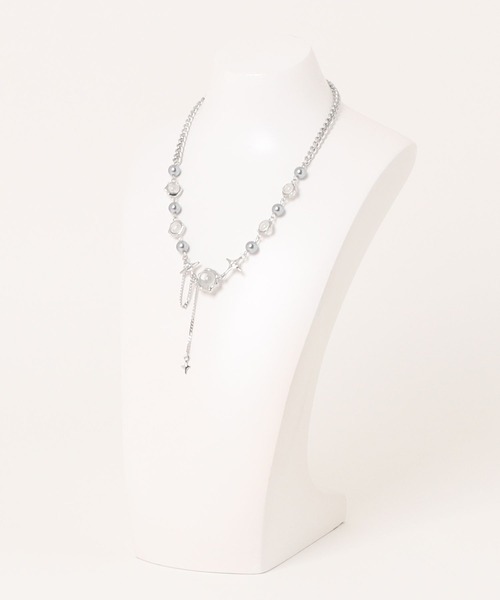 apres jour mignon（アプレジュールミニョン）の「【apresjour mignon×ARIAZ】マルチモチーフネックレス（ネックレス・レディース・シルバー・ONESIZE）」の4枚目の写真