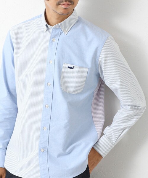 NOLLEY’S(ノーリーズ)の「TRADITIONAL OXクジラBD 25AW(シャツ/ブラウス・メンズ・ホワイト/ライトブルー/ブルー系その他/ブルー系その他2/ネイビー/パープル系その他・S/M/L/XL)」の4枚目の写真