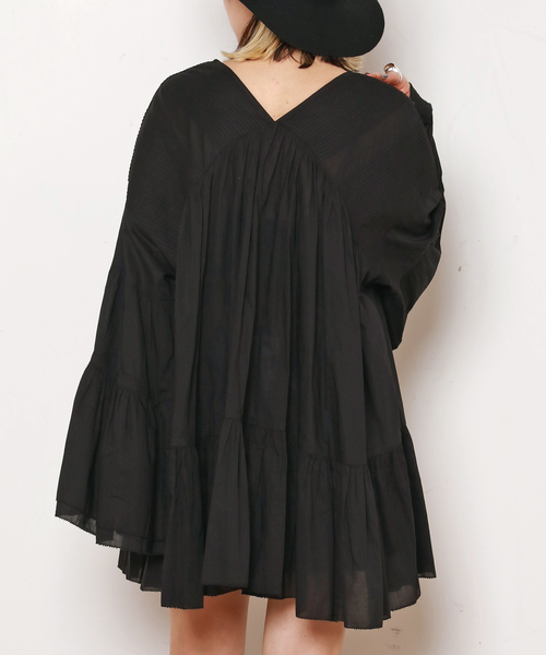 EVERYDAY I LIKE.(エヴリディアイライク)の「*Dramatic Blouse(シャツ/ブラウス・レディース・ブラック・FREE)」の7枚目の写真