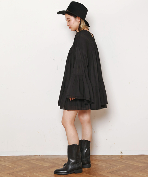 EVERYDAY I LIKE.(エヴリディアイライク)の「*Dramatic Blouse(シャツ/ブラウス・レディース・ブラック・FREE)」の9枚目の写真