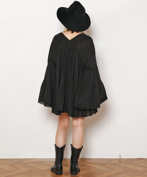 EVERYDAY I LIKE.(エヴリディアイライク)の「*Dramatic Blouse(シャツ/ブラウス・レディース・ブラック・FREE)」の10枚目の写真