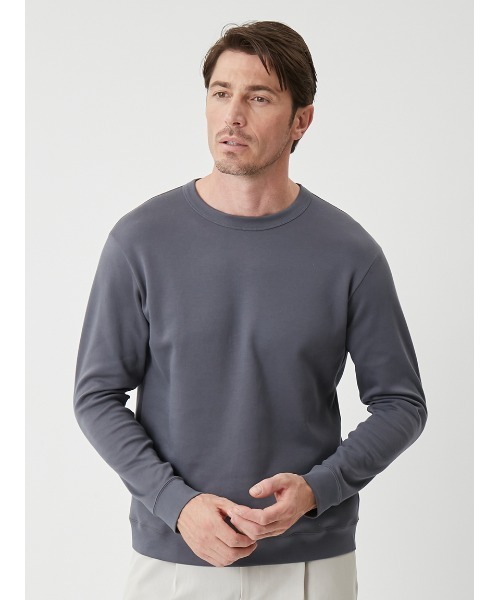 メイドインジャパン】 ミルフィーユコットン LS クルーネック（T