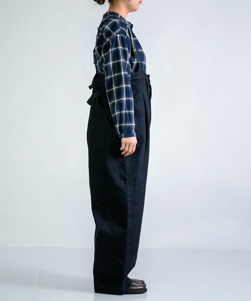 D.M.G.（ドミンゴ）の「[D.M.G. / ディーエムジー] 11ozデニム サスペンダーワークトラウザー（サロペット/オーバーオール・レディース・ワンウォッシュ・M）」の6枚目の写真