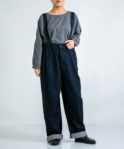 D.M.G.（ドミンゴ）の「[D.M.G. / ディーエムジー] 11ozデニム サスペンダーワークトラウザー（サロペット/オーバーオール・レディース・ワンウォッシュ・M）」の5枚目の写真