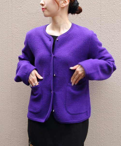 THE SHINZONE/シンゾーン ウールニットジャケット WOOL KNIT JACKET
