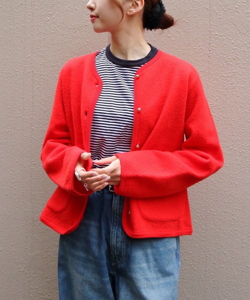 THE SHINZONE/シンゾーン ウールニットジャケット WOOL KNIT