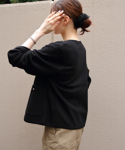 THE SHINZONE/シンゾーン ウールニットジャケット WOOL KNIT