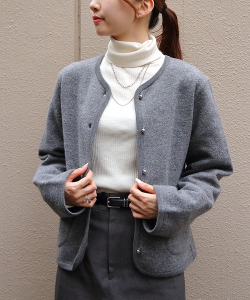 トップス THE SHINZONE WOOL KNIT JACKET THE SHINZONE(ザ シンゾーン)のWOOL KNIT JACKET通販 | 集英社HAPPY