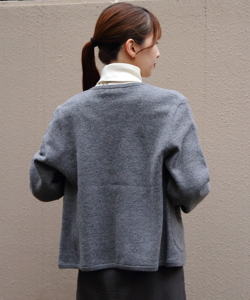 THE SHINZONE/シンゾーン ウールニットジャケット WOOL KNIT