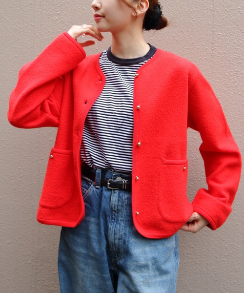 ジャケット・アウター THE SHINZONE KNIT JACKET THE SHINZONE（ザ シンゾーン） ジャケット ノーカラージャケット THE