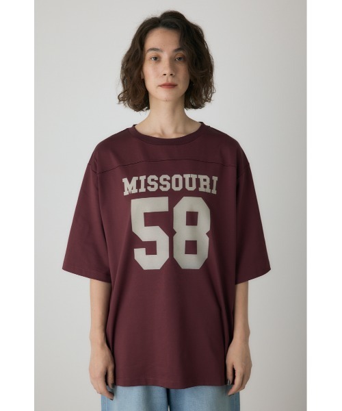 crie conforto（クリーコンフォルト）の「ナンバーリングTシャツ（Tシャツ/カットソー・レディース・アイボリー/ボルドー/ネイビー・FREE）」の11枚目の写真