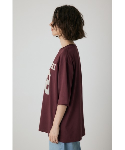 crie conforto（クリーコンフォルト）の「ナンバーリングTシャツ（Tシャツ/カットソー・レディース・アイボリー/ボルドー/ネイビー・FREE）」の12枚目の写真