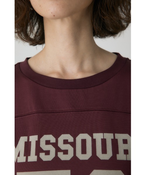 crie conforto（クリーコンフォルト）の「ナンバーリングTシャツ（Tシャツ/カットソー・レディース・アイボリー/ボルドー/ネイビー・FREE）」の14枚目の写真