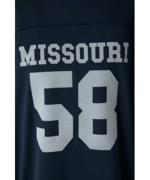 crie conforto（クリーコンフォルト）の「ナンバーリングTシャツ（Tシャツ/カットソー・レディース・アイボリー/ボルドー/ネイビー・FREE）」の5枚目の写真