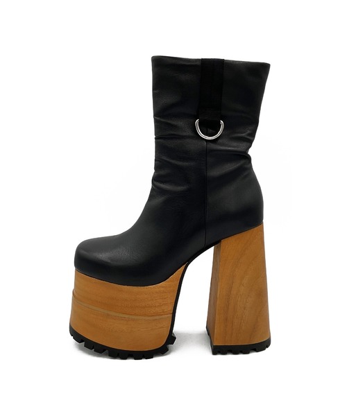 ウッドヒール 厚底ミドルブーツ Charla Tedrick│Jeffrey Campbell