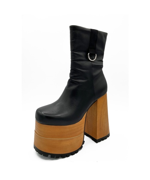 ウッドヒール 厚底ミドルブーツ Charla Tedrick│Jeffrey Campbell