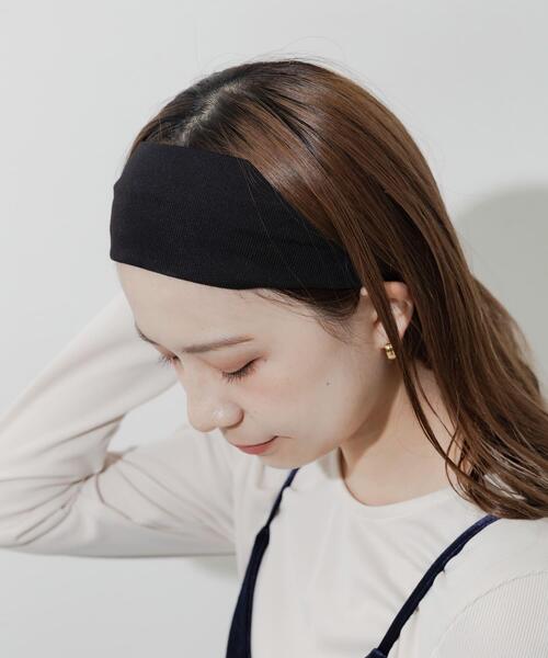 SMELLY（スメリー）の「シンプルヘアバンド（ヘアバンド・レディース・チャコールグレー/ブラック・-）」の2枚目の写真