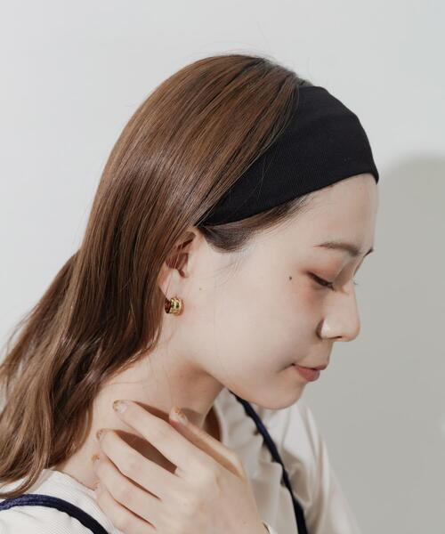 SMELLY（スメリー）の「シンプルヘアバンド（ヘアバンド・レディース・チャコールグレー/ブラック・-）」の8枚目の写真