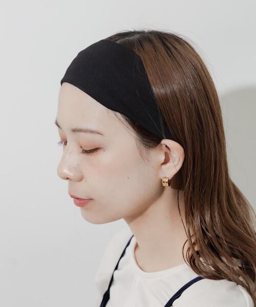 SMELLY（スメリー）の「シンプルヘアバンド（ヘアバンド・レディース・チャコールグレー/ブラック・-）」の9枚目の写真