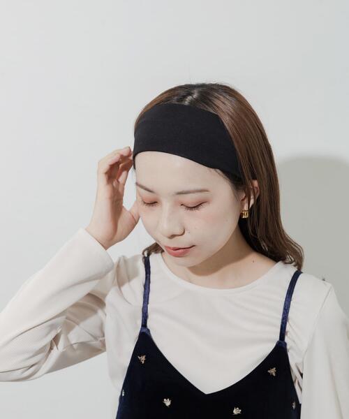 SMELLY（スメリー）の「シンプルヘアバンド（ヘアバンド・レディース・チャコールグレー/ブラック・-）」の10枚目の写真