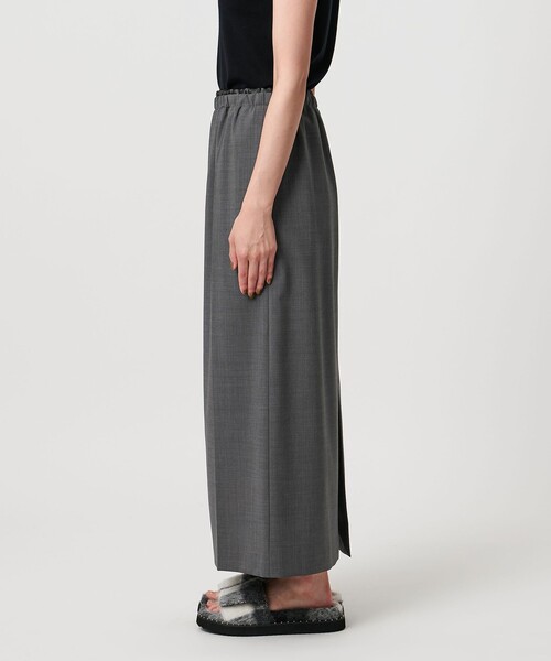 美品 ユナイテッドアローズ ロングスカート マキシ丈 日本製 ネイビー 38 UNITED ARROWS ロング・マキシ丈スカート レディース