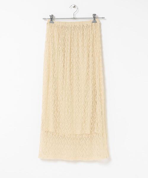 KBF（ケイビーエフ）の「シアーレーススカート（スカート・レディース・ブラック/アイボリー・ONE）」の9枚目の写真