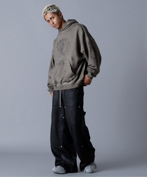DANKE SCHON（ダンケシェーン）の「DankeSchon/ダンケシェーン/BURN HOODIE（パーカー・メンズ・ベージュ・M/L）」の6枚目の写真